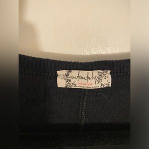 Free people black long sleeve